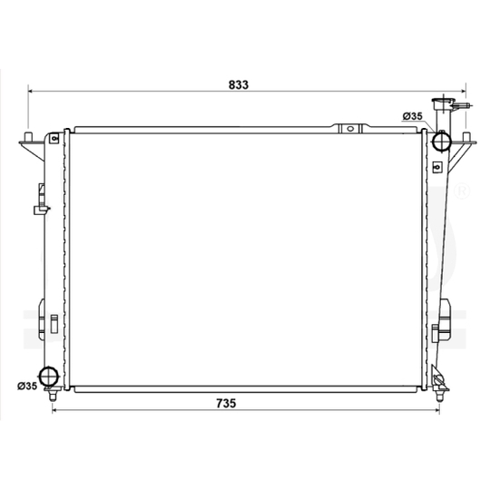 53167 - Radiator, engine cooling 