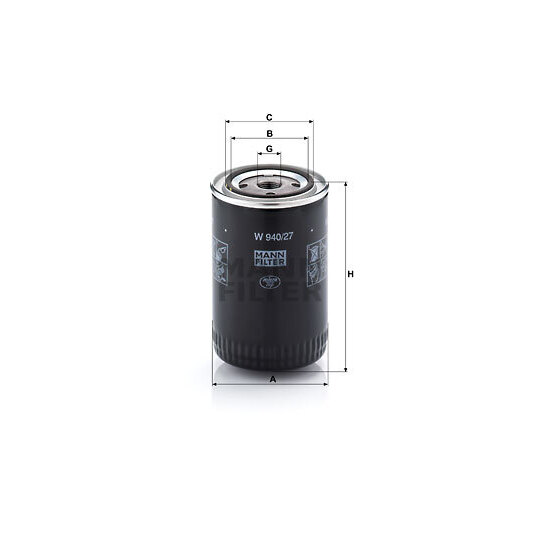 W 940/27 - Oil filter 