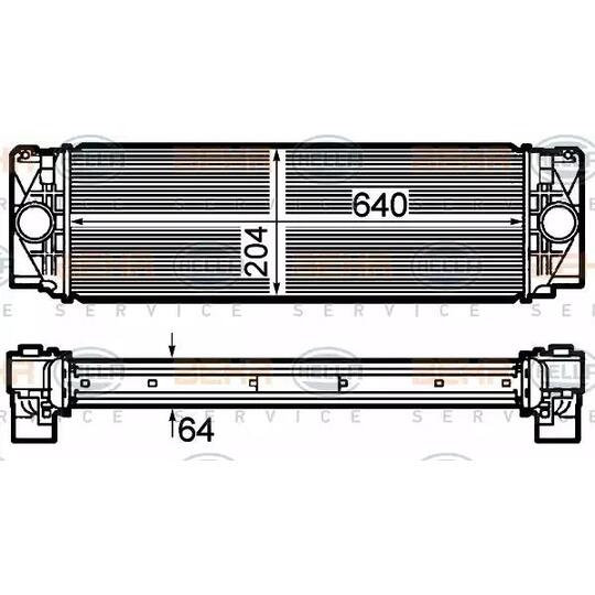 8ML 376 782-061 - Kompressoriõhu radiaator 