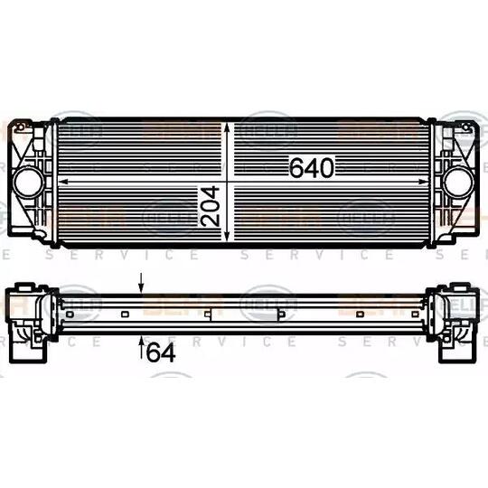 8ML 376 782-061 - Intercooler, charger 