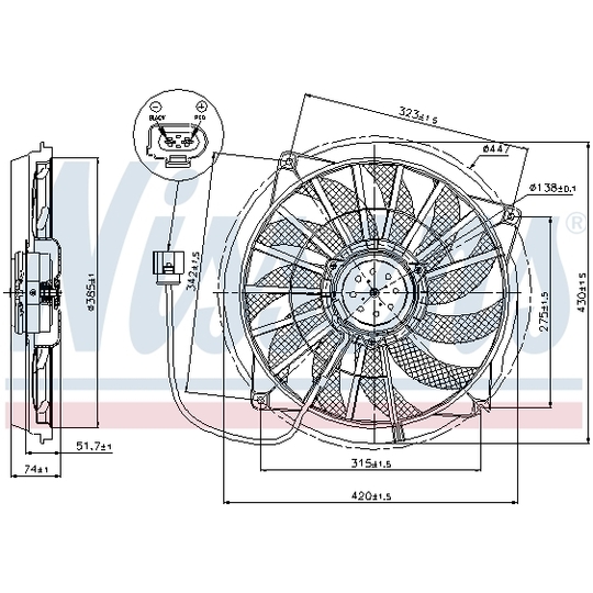 85637 - Fan, radiator 