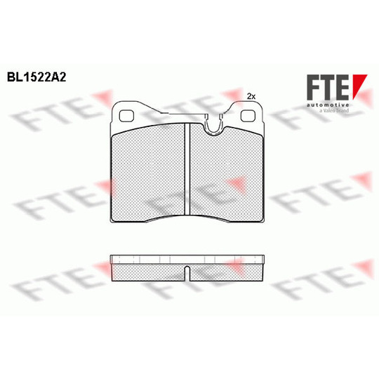 BL1522A2 - Brake Pad Set, disc brake 