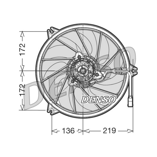 DER21009 - Fan, radiator 