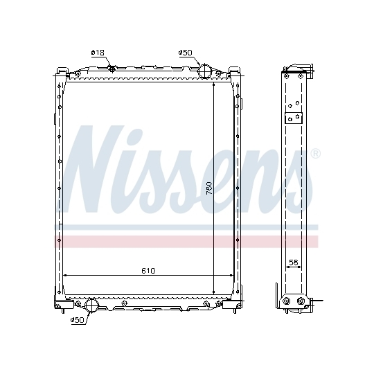 69608A - Radiaator, mootorijahutus 