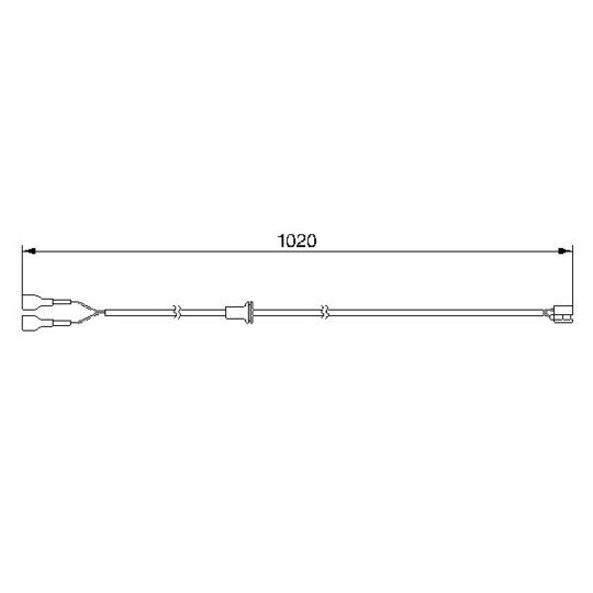 1 987 474 980 - Warning Contact, brake pad wear 