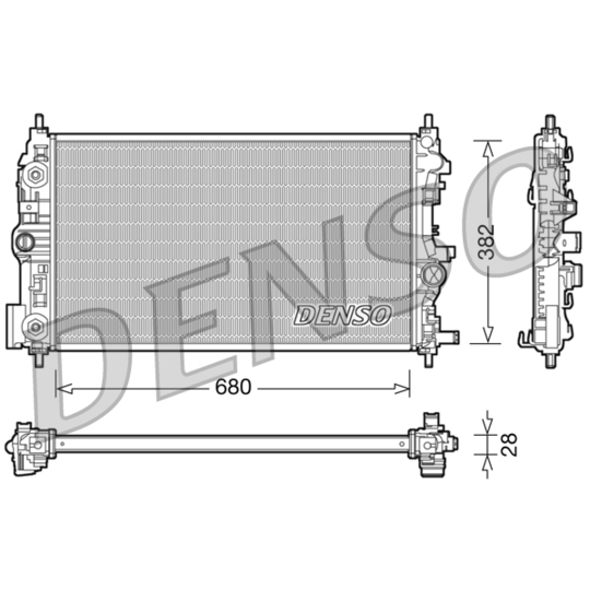 DRM20079 - Radiaator, mootorijahutus 