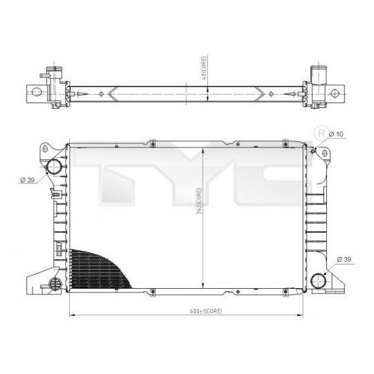 710-0053 - Radiaator, mootorijahutus 