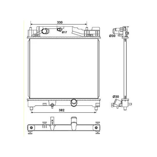 53073 - Radiaator, mootorijahutus 