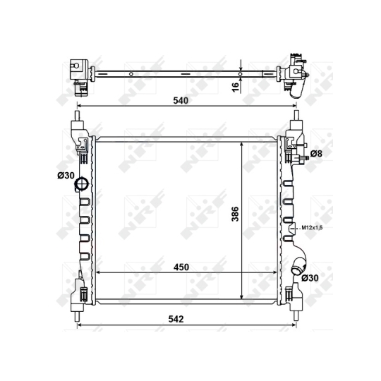 53195 - Radiator, engine cooling 