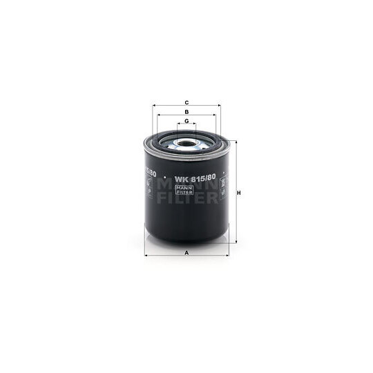 WK 815/80 - Fuel filter 