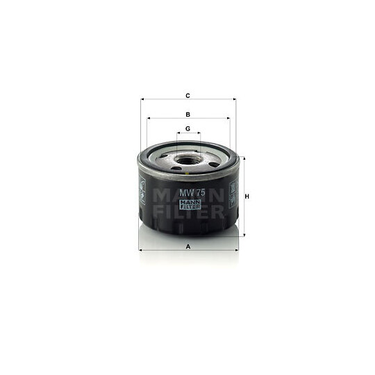 MW 75 - Oil filter 