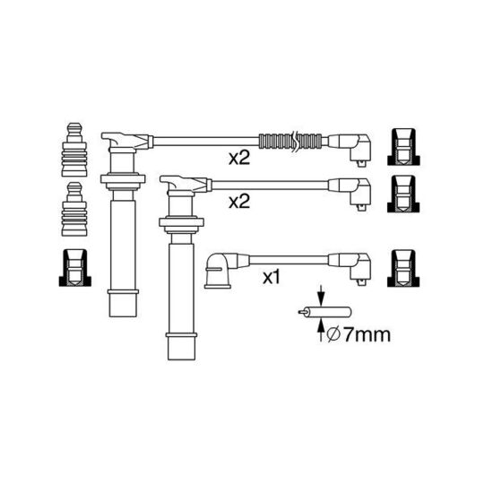 0 986 357 274 - Ignition Cable Kit 