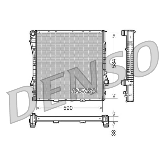 DRM05117 - Radiaator, mootorijahutus 