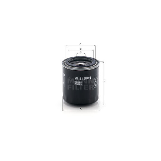 W 815/81 - Oil filter 