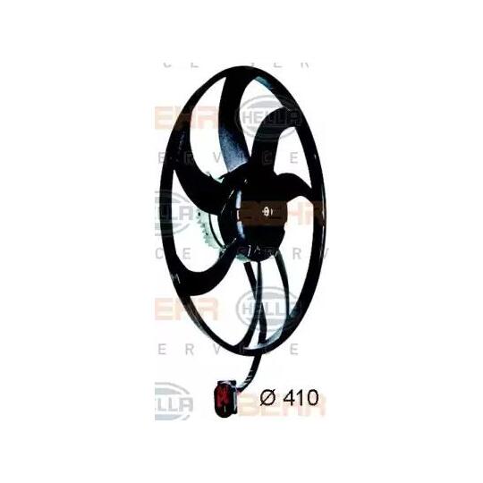 8EW 351 043-291 - Ventilaator, mootorijahutus 