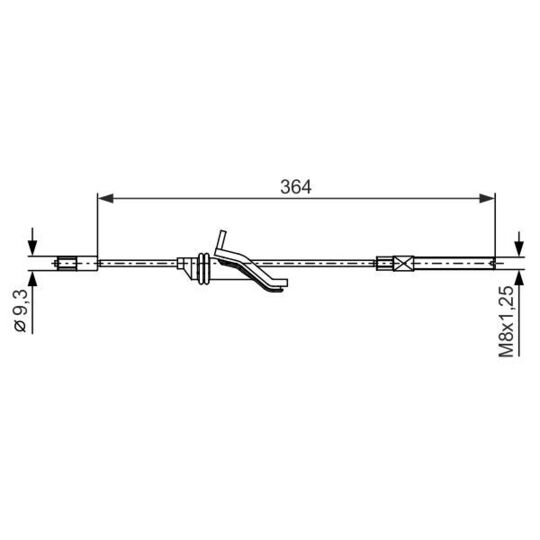 1 987 482 371 - Cable, parking brake 