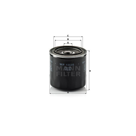WP 1026 - Oil filter 