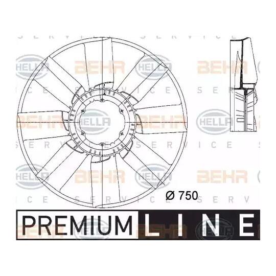 8MV 376 733-261 - Fan Wheel, engine cooling 