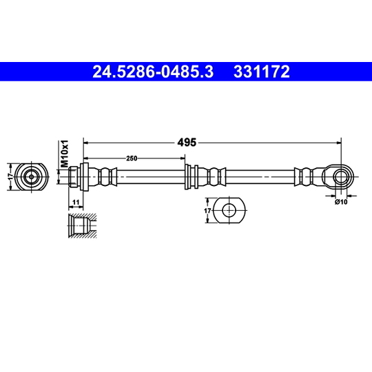 24.5286-0485.3 - Pidurivoolik 