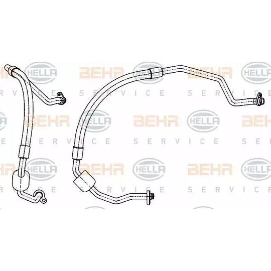 9GS 351 338-521 - Low Pressure Line, air conditioning 