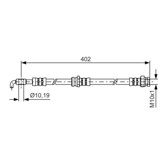 1 987 481 445 - Brake Hose 