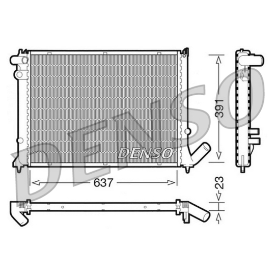 DRM21050 - Radiator, engine cooling 