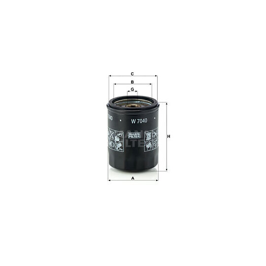 W 7040 - Oil filter 