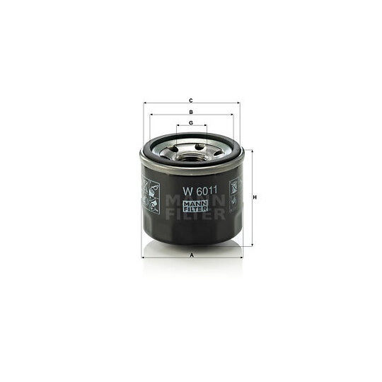 W 6011 - Oil filter 