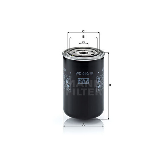 WD 940/19 - Oil filter 