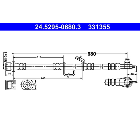 24.5295-0680.3 - Bromsslang 