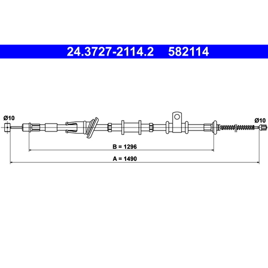 24.3727-2114.2 - Cable, parking brake 