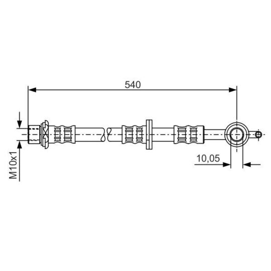 1 987 476 838 - Brake Hose 