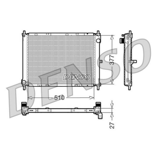 DRM46003 - Radiator, engine cooling 