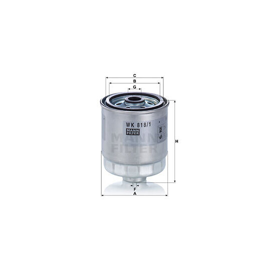 WK 818/1 - Fuel filter 