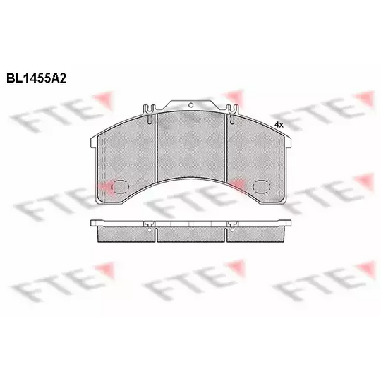 BL1455A2 - Brake Pad Set, disc brake 