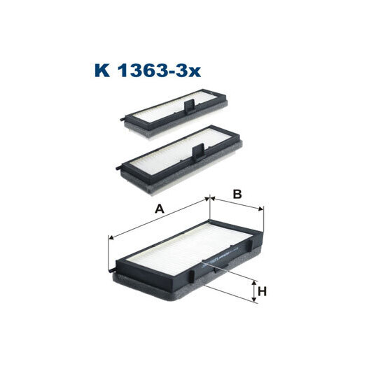 K 1363-3x - Filter, interior air 