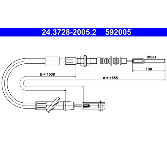 24.3728-2005.2 - Clutch Cable 