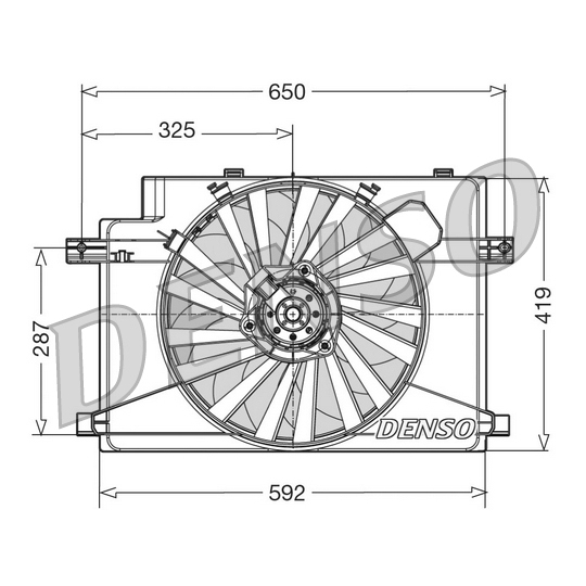 DER01006 - Fan, radiator 