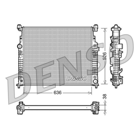 DRM17006 - Radiaator, mootorijahutus 