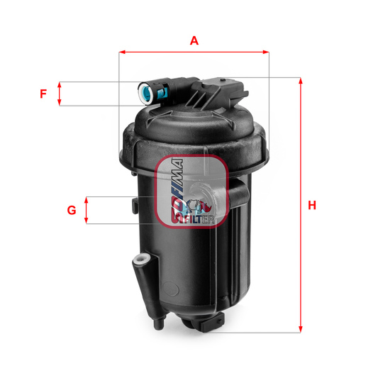 S 5163 GC - Fuel filter 