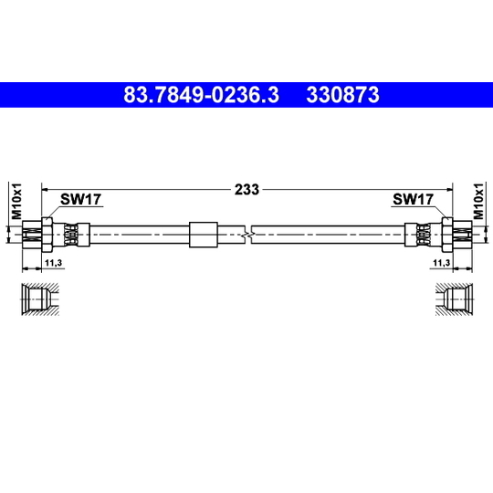 83.7849-0236.3 - Bromsslang 