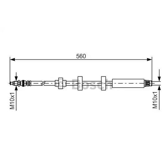 1 987 476 673 - Brake Hose 