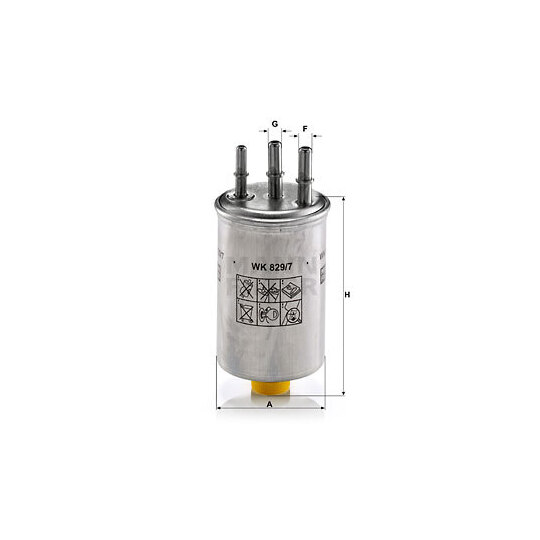 WK 829/7 - Fuel filter 