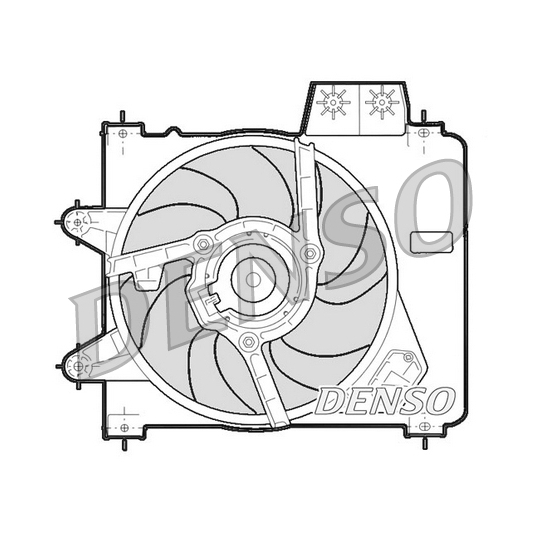 DER09244 - Tuuletin, moottorin jäähdytys 