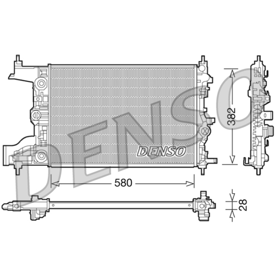 DRM20097 - Radiator, engine cooling 