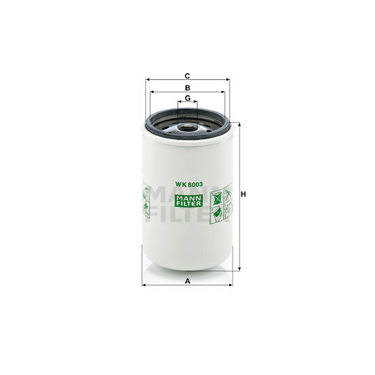 WK 8003 x - Fuel filter 
