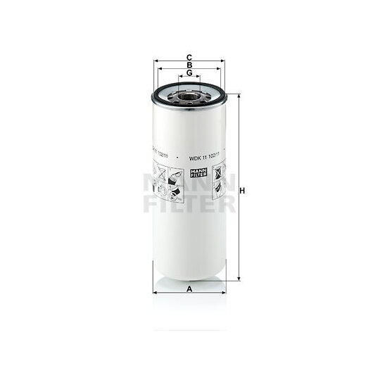 WDK 11 102/11 - Fuel filter 
