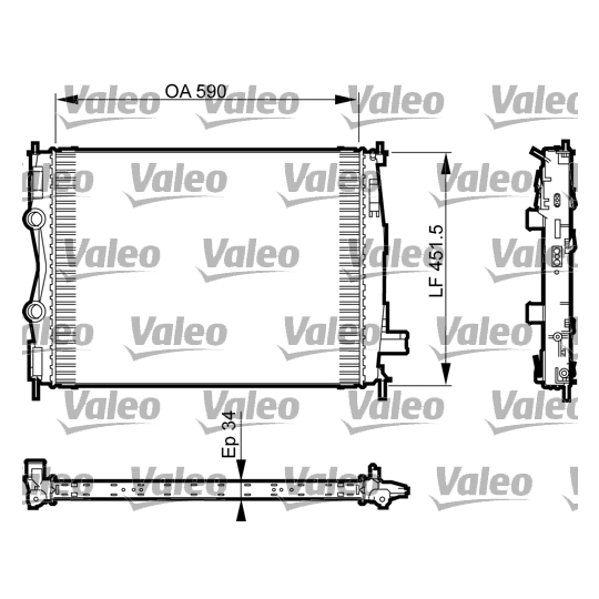 735380 - Radiator, engine cooling 