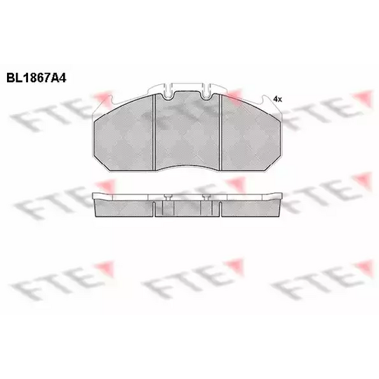BL1867A4 - Brake Pad Set, disc brake 
