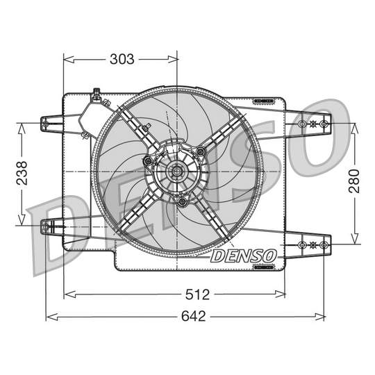 DER01011 - Ventilaator, mootorijahutus 